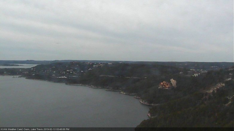 Lake Travis webcam, February 13, 2019 2:50 PM CT