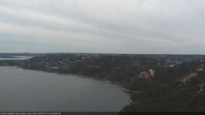 Lake Travis webcam, February 13, 2019 2:55 PM CT
