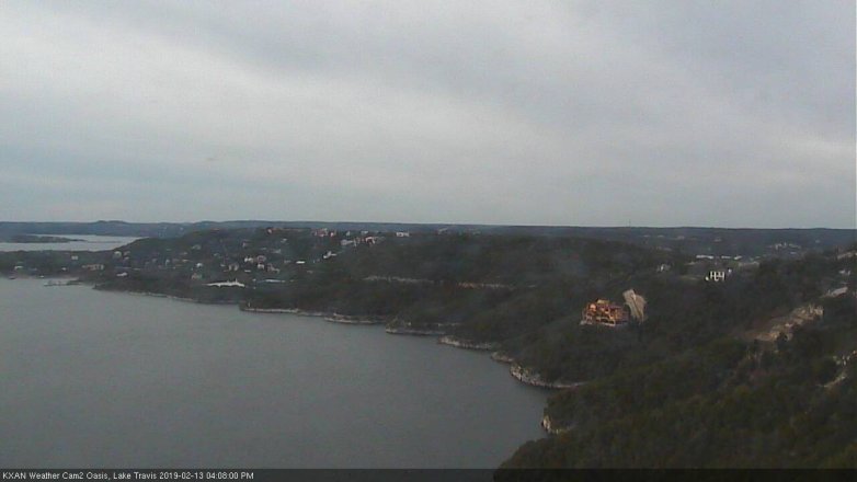 Lake Travis webcam, February 13, 2019 3:10 PM CT