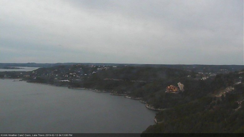Lake Travis webcam, February 13, 2019 3:15 PM CT