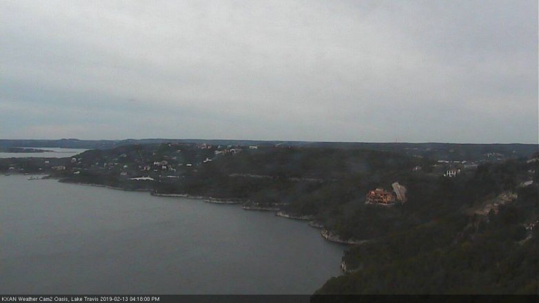 Lake Travis webcam, February 13, 2019 3:20 PM CT