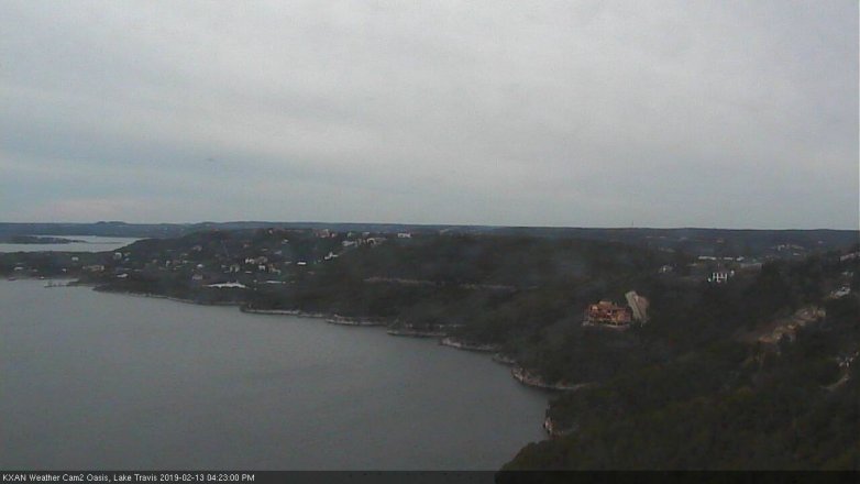 Lake Travis webcam, February 13, 2019 3:25 PM CT