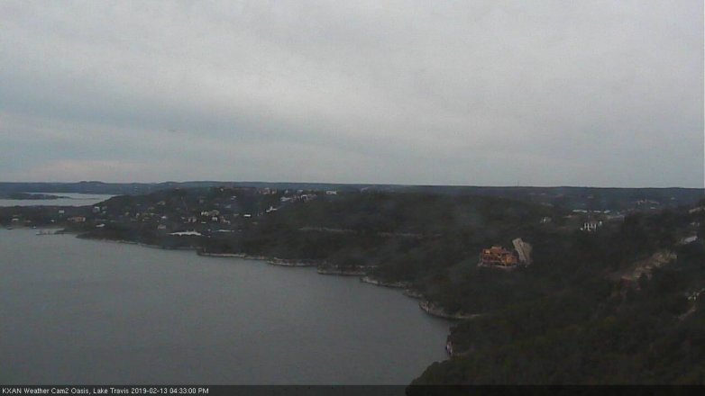 Lake Travis webcam, February 13, 2019 3:35 PM CT