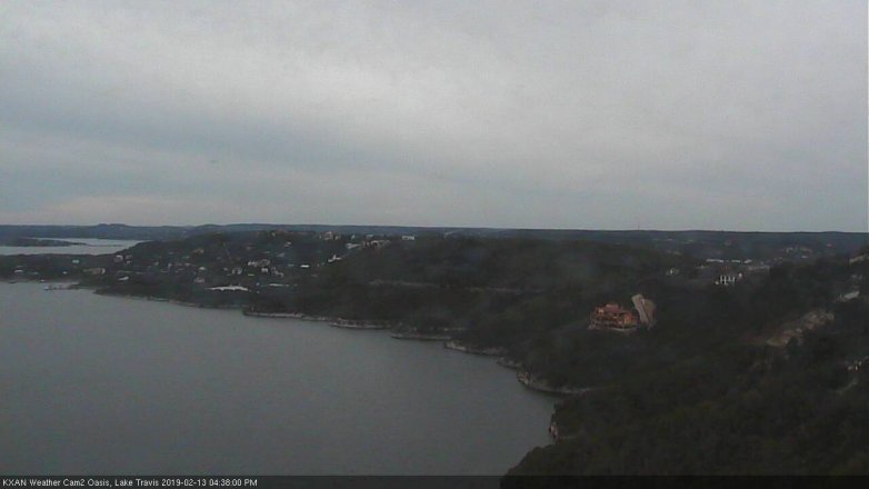 Lake Travis webcam, February 13, 2019 3:40 PM CT