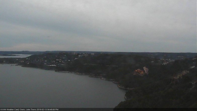 Lake Travis webcam, February 13, 2019 3:50 PM CT