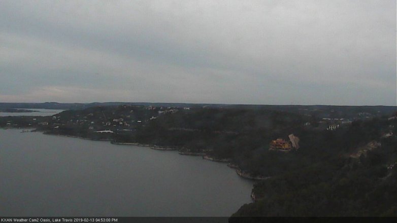 Lake Travis webcam, February 13, 2019 3:55 PM CT