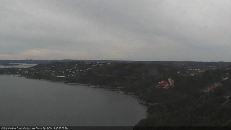 Lake Travis webcam, February 13, 2019 4:05 PM CT