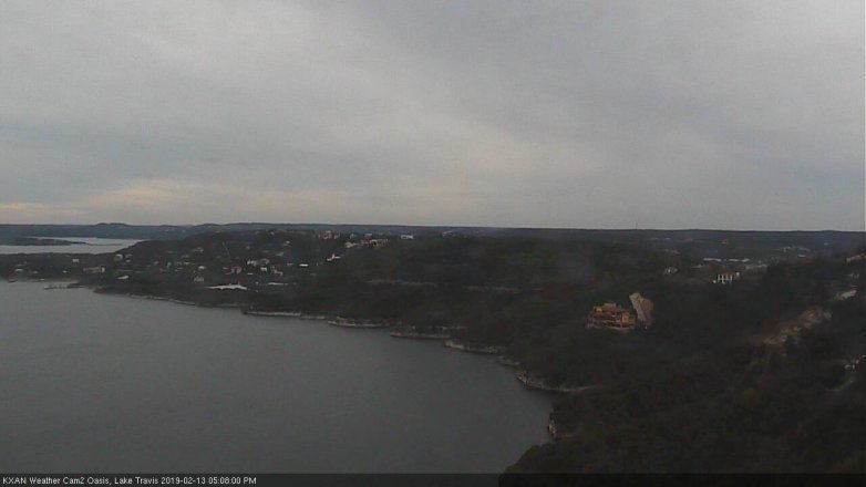 Lake Travis webcam, February 13, 2019 4:10 PM CT