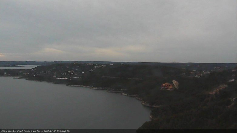 Lake Travis webcam, February 13, 2019 4:30 PM CT
