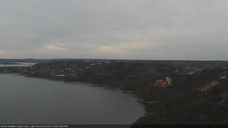Lake Travis webcam, February 13, 2019 4:35 PM CT