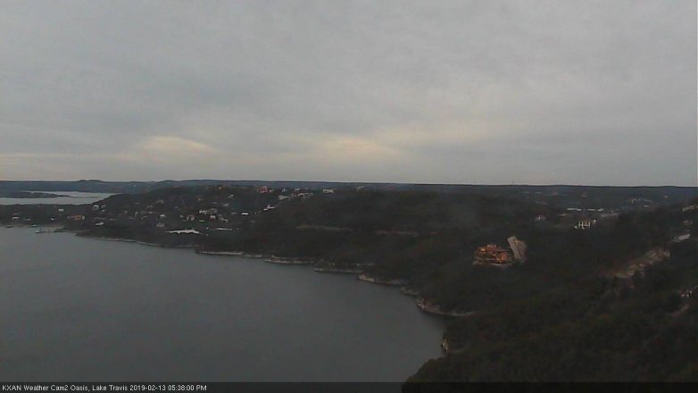 Lake Travis webcam, February 13, 2019 4:40 PM CT