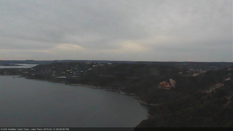 Lake Travis webcam, February 13, 2019 4:50 PM CT