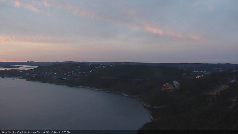 Lake Travis webcam, February 13, 2019 5:20 PM CT