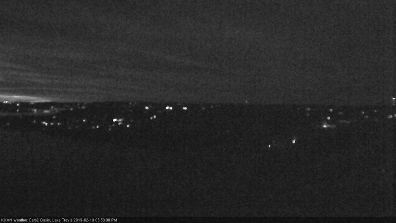 Lake Travis webcam, February 13, 2019 5:55 PM CT