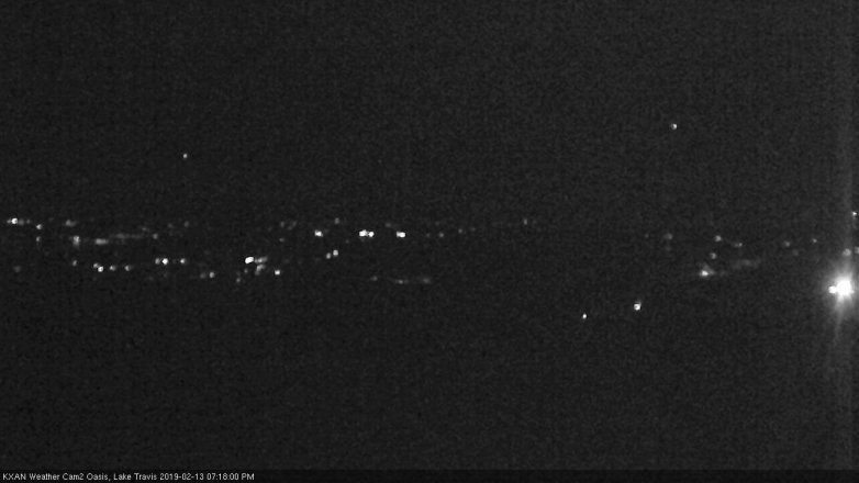 Lake Travis webcam, February 13, 2019 6:20 PM CT
