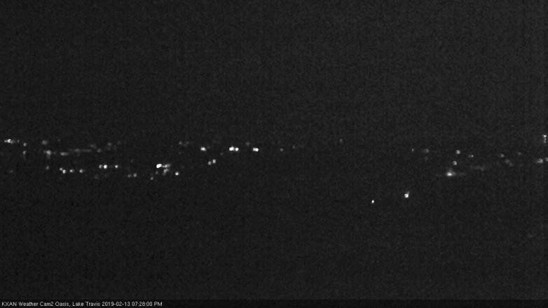Lake Travis webcam, February 13, 2019 6:30 PM CT
