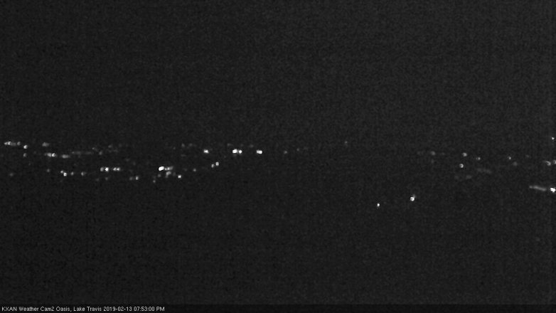 Lake Travis webcam, February 13, 2019 6:55 PM CT