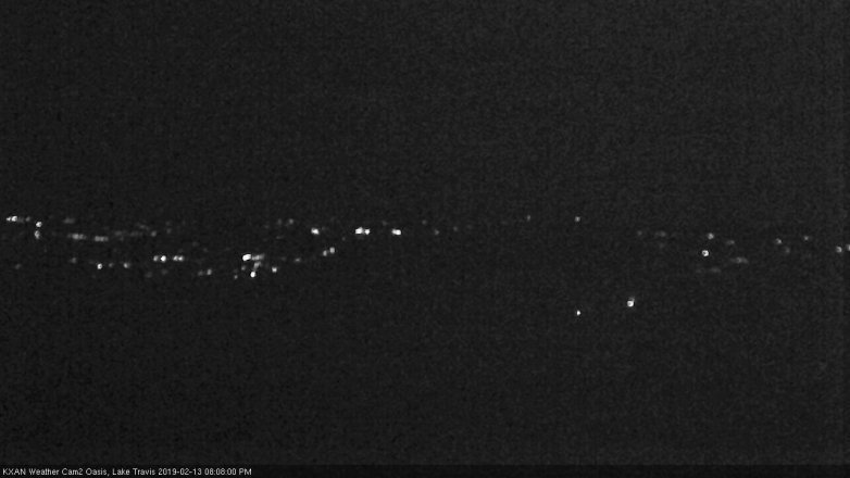 Lake Travis webcam, February 13, 2019 7:10 PM CT