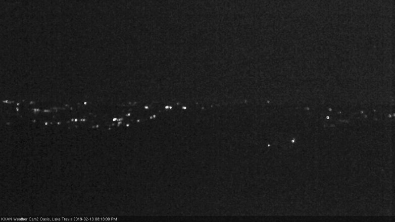 Lake Travis webcam, February 13, 2019 7:15 PM CT
