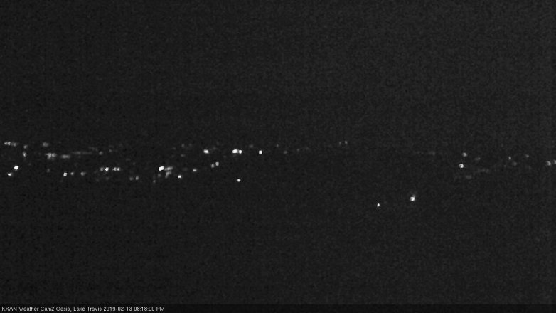 Lake Travis webcam, February 13, 2019 7:20 PM CT