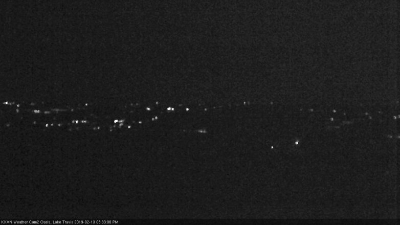 Lake Travis webcam, February 13, 2019 7:35 PM CT