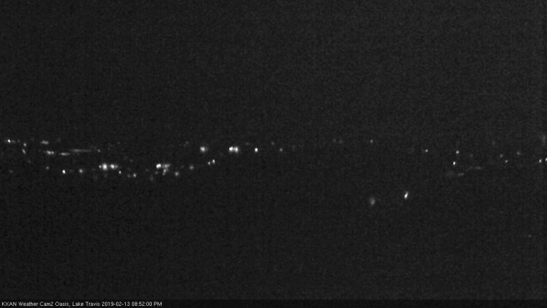 Lake Travis webcam, February 13, 2019 7:55 PM CT