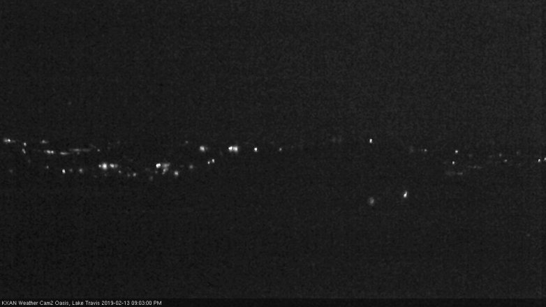 Lake Travis webcam, February 13, 2019 8:05 PM CT