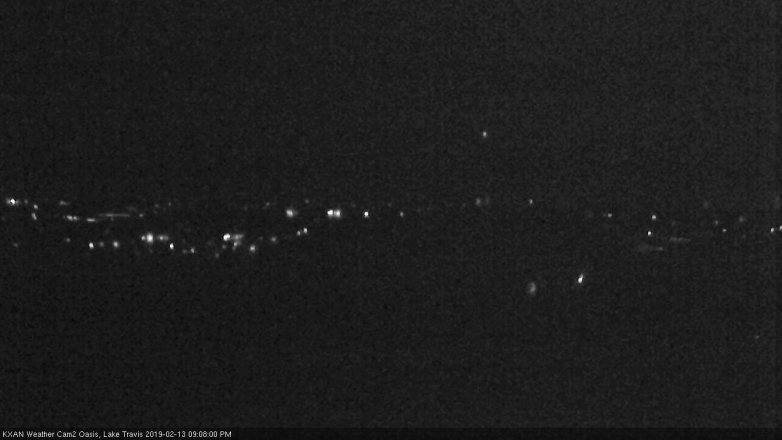 Lake Travis webcam, February 13, 2019 8:10 PM CT