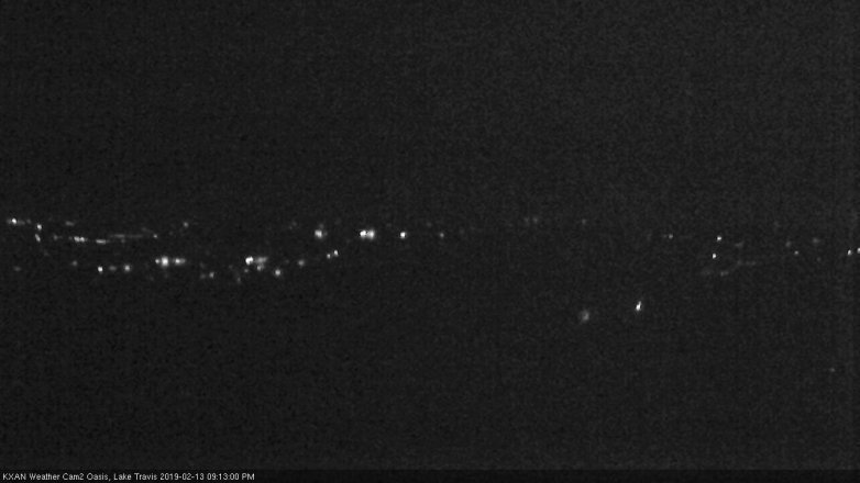 Lake Travis webcam, February 13, 2019 8:15 PM CT