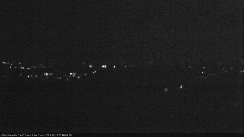 Lake Travis webcam, February 13, 2019 8:20 PM CT