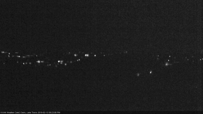Lake Travis webcam, February 13, 2019 8:25 PM CT