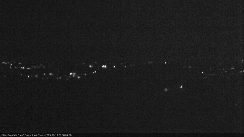 Lake Travis webcam, February 13, 2019 8:40 PM CT