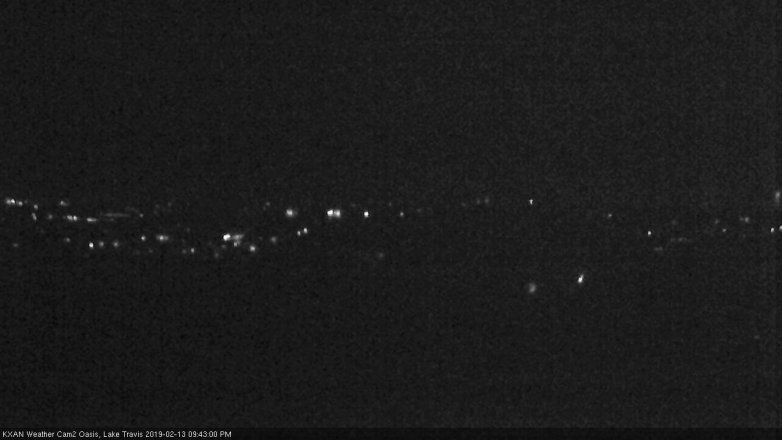 Lake Travis webcam, February 13, 2019 8:45 PM CT