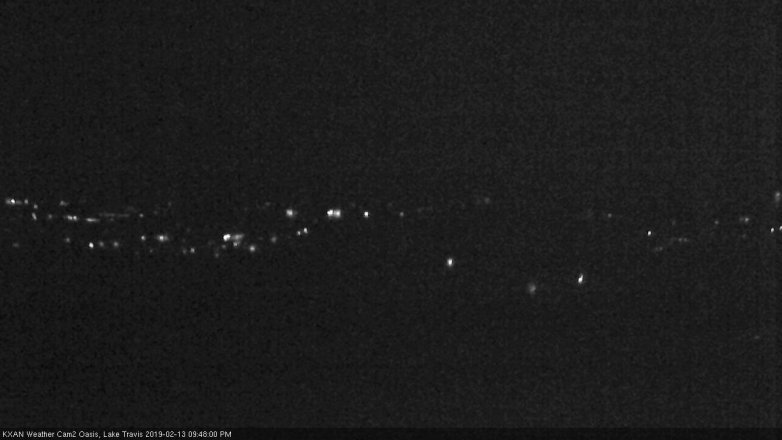 Lake Travis webcam, February 13, 2019 8:50 PM CT