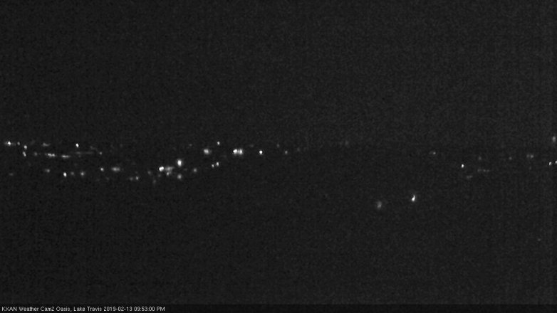 Lake Travis webcam, February 13, 2019 8:55 PM CT