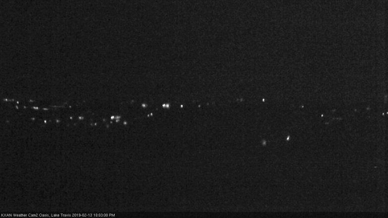 Lake Travis webcam, February 13, 2019 9:05 PM CT