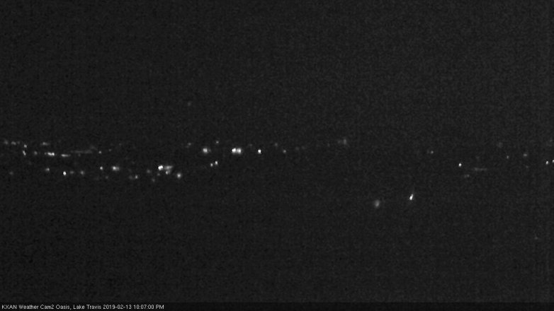 Lake Travis webcam, February 13, 2019 9:10 PM CT