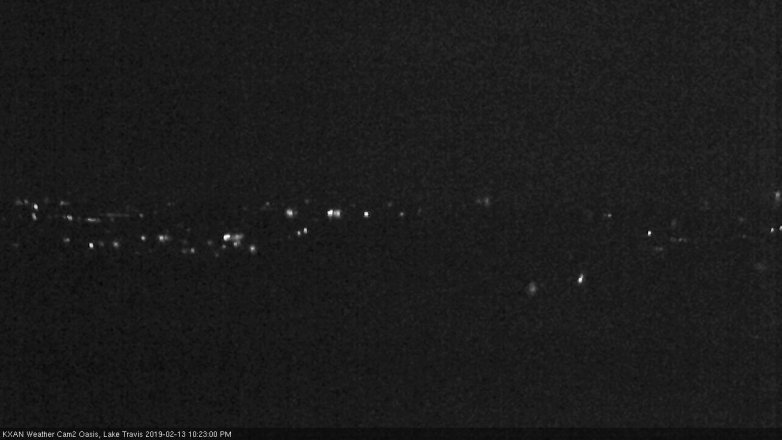 Lake Travis webcam, February 13, 2019 9:25 PM CT