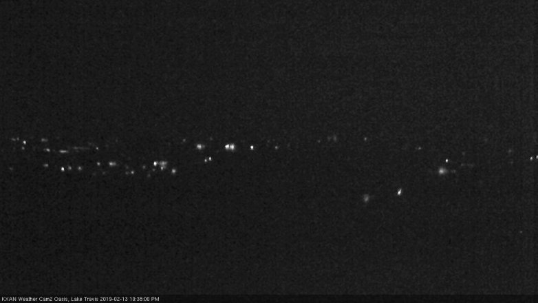 Lake Travis webcam, February 13, 2019 9:40 PM CT