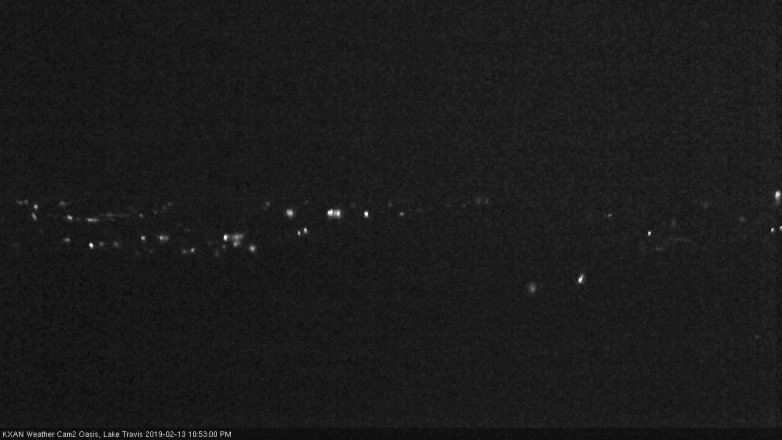 Lake Travis webcam, February 13, 2019 9:55 PM CT
