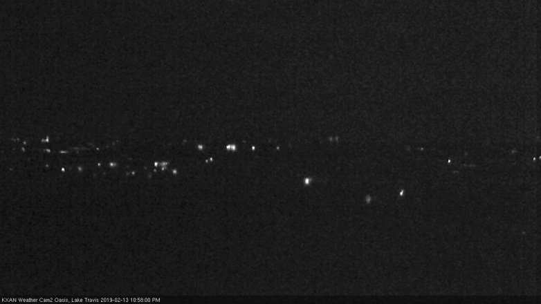 Lake Travis webcam, February 13, 2019 10:00 PM CT