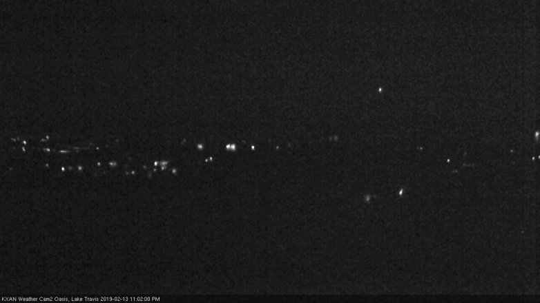 Lake Travis webcam, February 13, 2019 10:05 PM CT