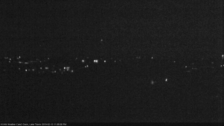 Lake Travis webcam, February 13, 2019 10:10 PM CT