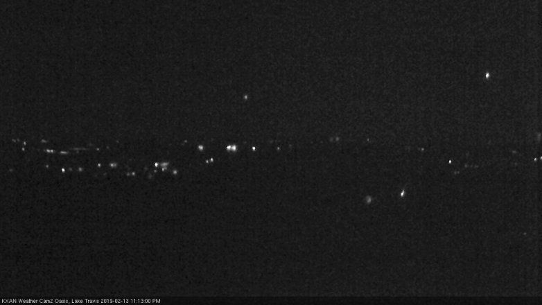 Lake Travis webcam, February 13, 2019 10:15 PM CT