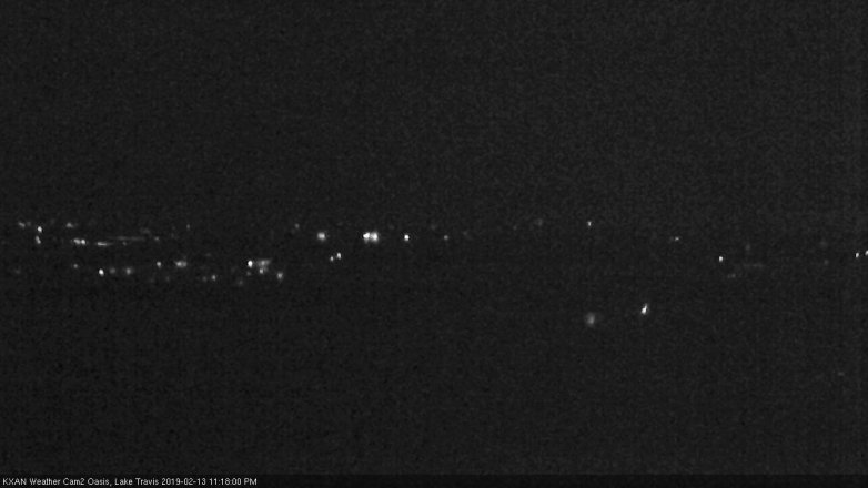 Lake Travis webcam, February 13, 2019 10:20 PM CT