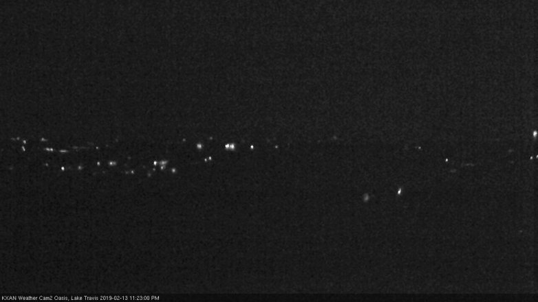 Lake Travis webcam, February 13, 2019 10:25 PM CT