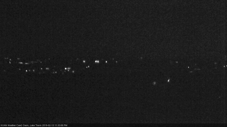 Lake Travis webcam, February 13, 2019 10:35 PM CT