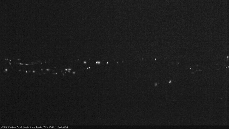 Lake Travis webcam, February 13, 2019 10:40 PM CT