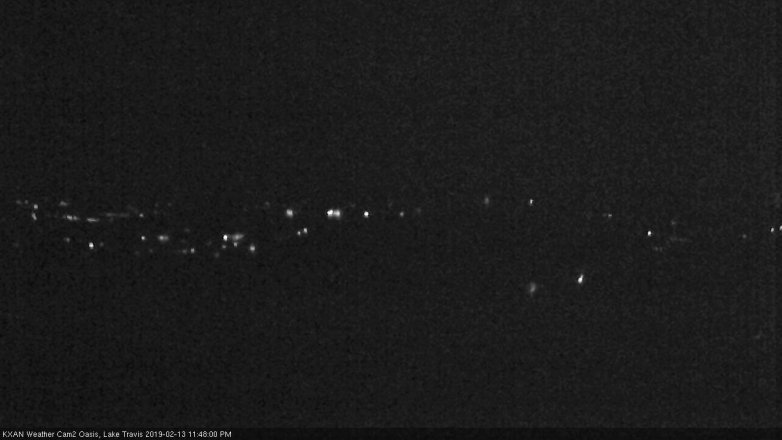 Lake Travis webcam, February 13, 2019 10:50 PM CT