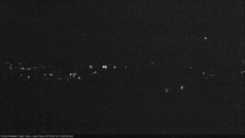 Lake Travis webcam, February 13, 2019 11:05 PM CT